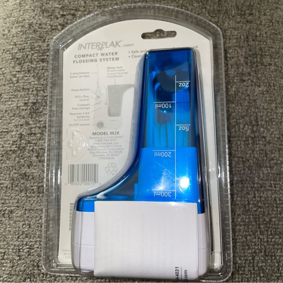 Interplak Conair Compact Dental Water Jet Flossing System PLUS Replacement Tips - Picture 11 of 14